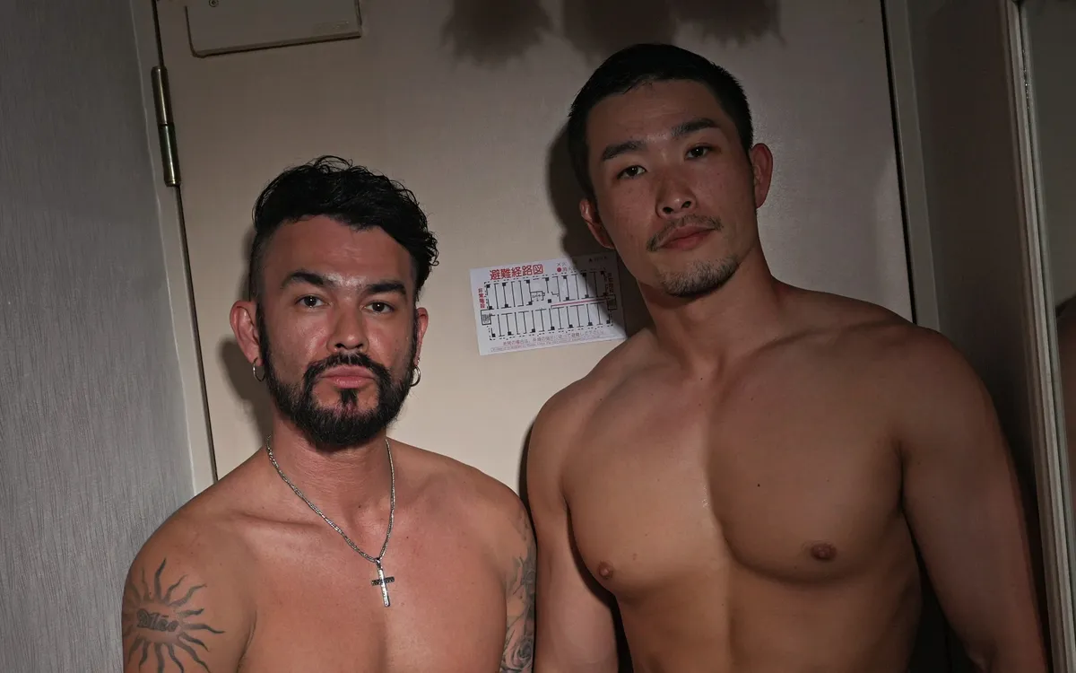 Promotional portrait of two models from Japanboyz
